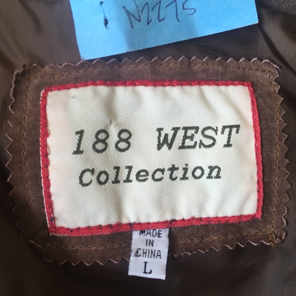 Vintage 80s Suede Aviator Bomber Jacket brown S/M - Picture 7 of 8